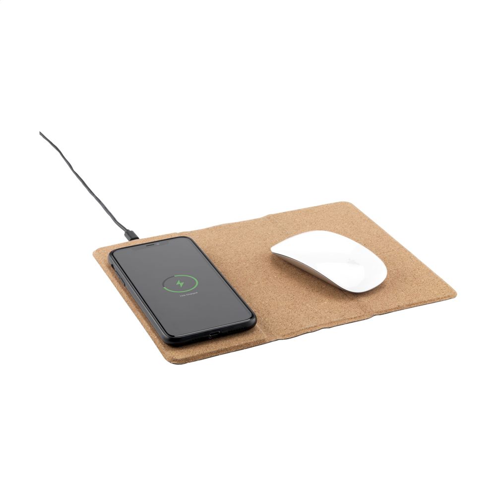 Cork Wireless Charging Mousepad muismat - met logo of onbedrukt bestellen