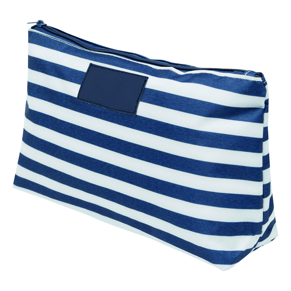 STRIPY - Toilettas - bedrukt of onbedrukt verkrijgbaar - Blauw, Wit