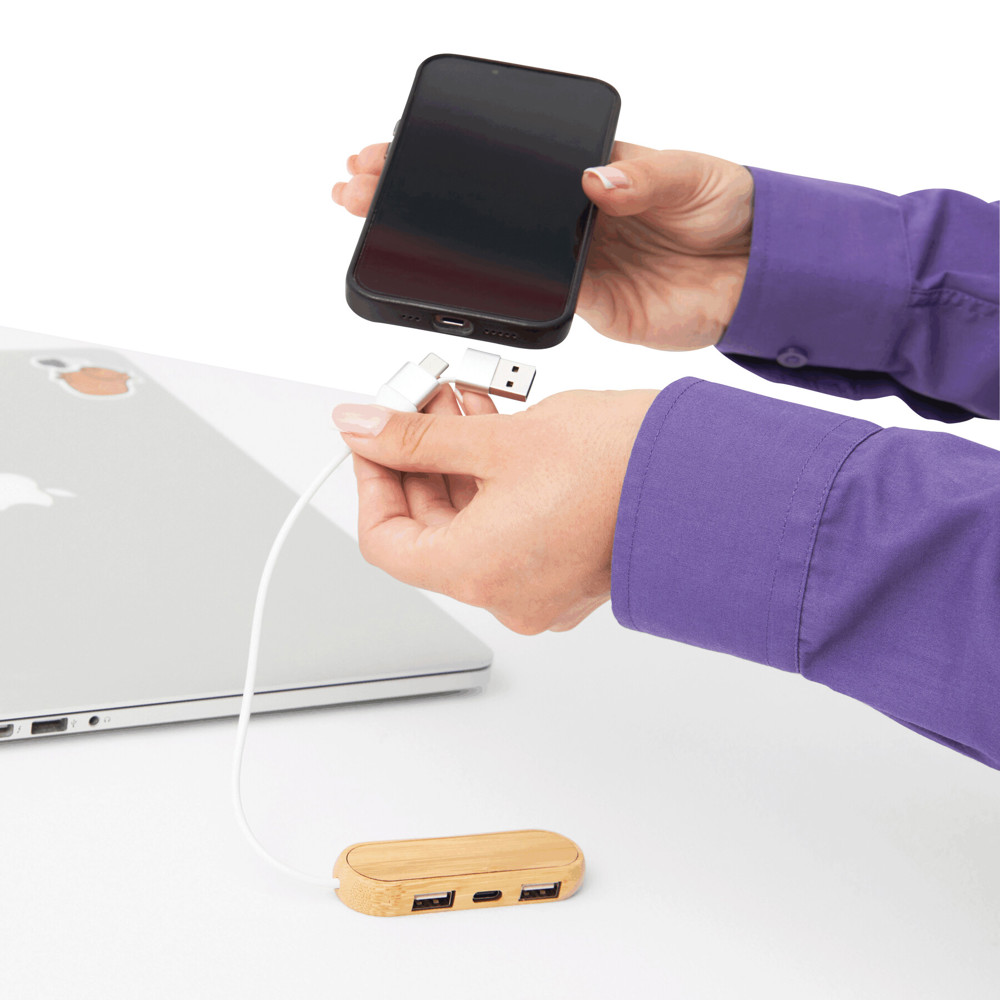 MULTIPLIER - USB-hub - met logo of onbedrukt bestellen