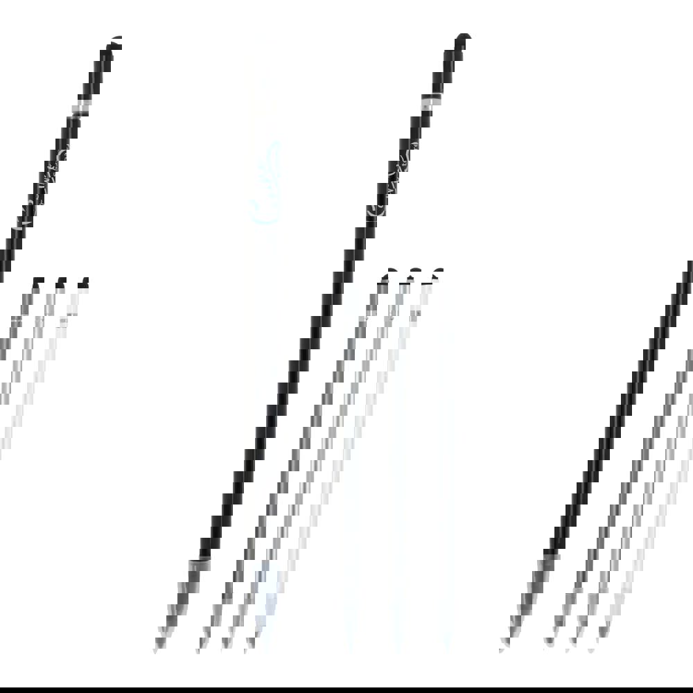 Duurzaam aluminium potlood met gum - met logo of onbedrukt bestellen