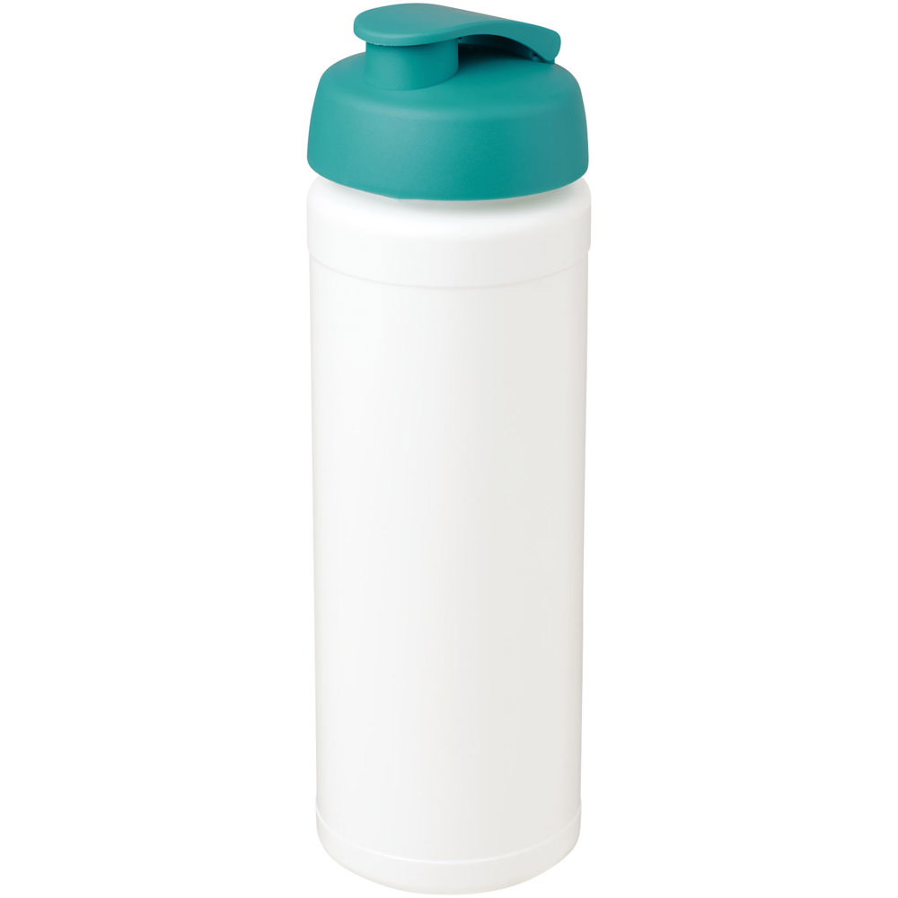 Baseline® Plus grip 750 ml sportfles met flipcapdeksel - kopen of bedrukken - Wit, Aqua