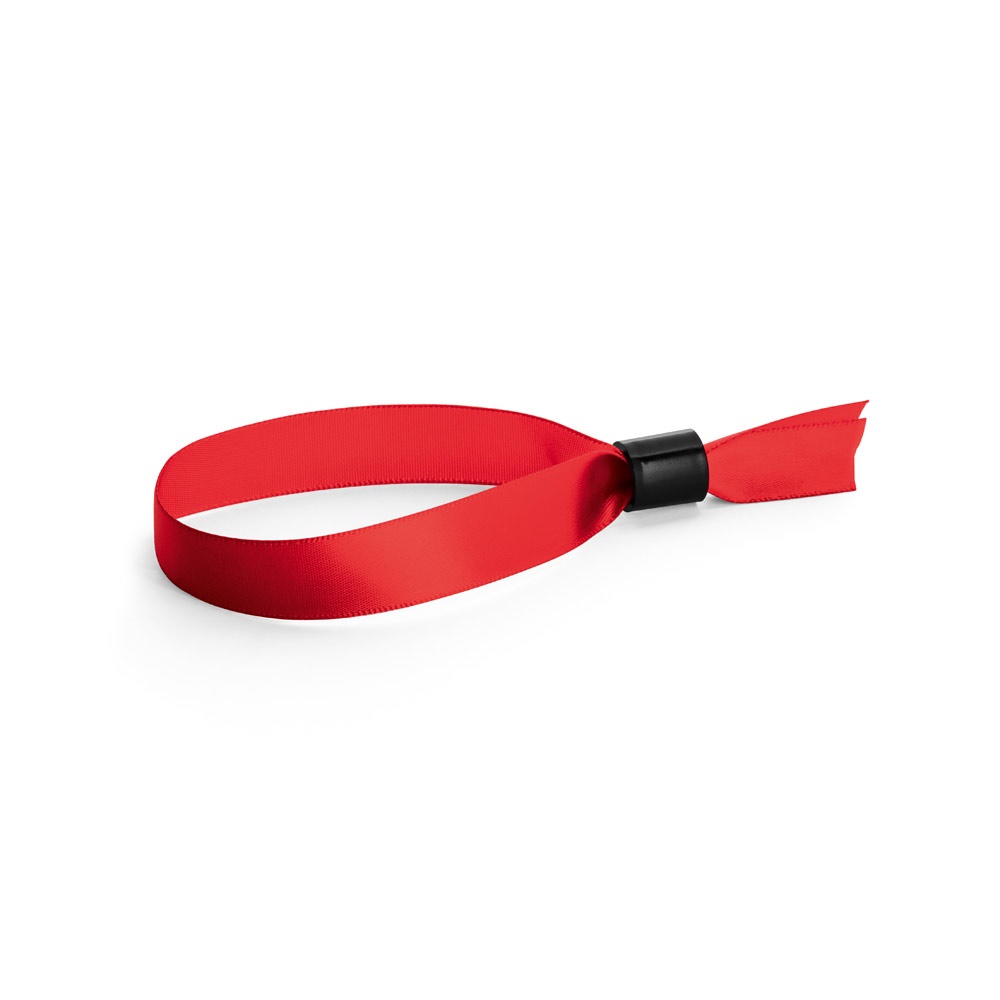 SECCUR. Sabotagebestendige satijnen armband - kopen of bedrukken - rood