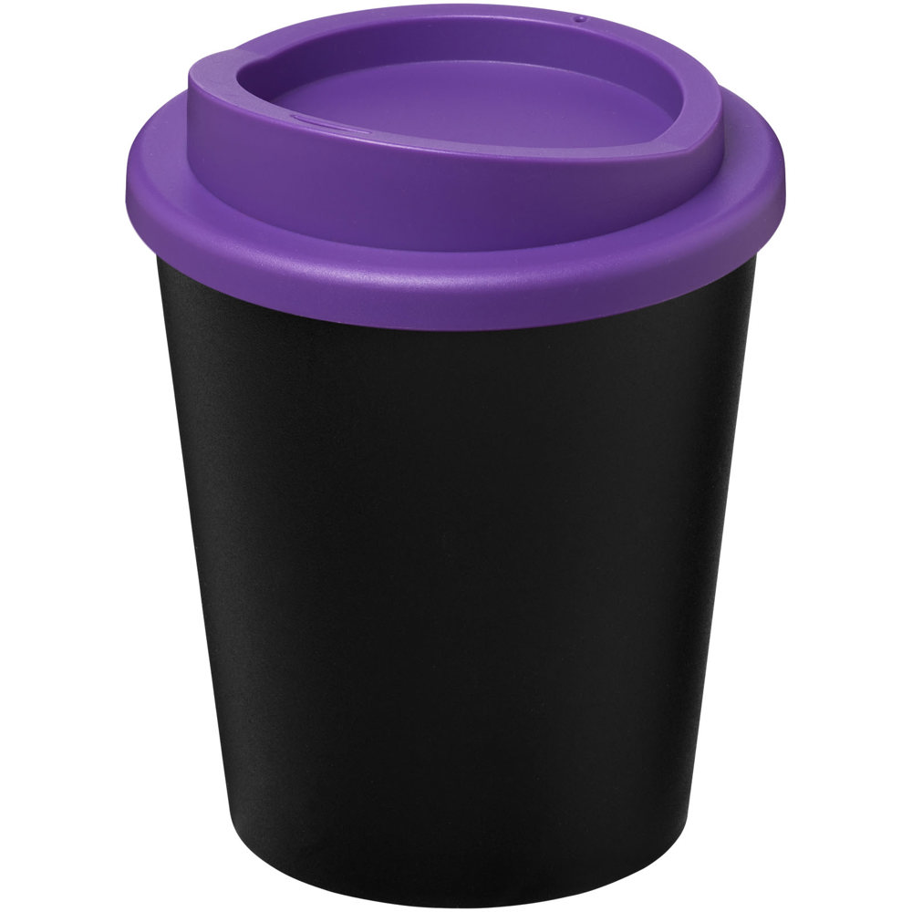 Americano® Espresso Eco 250 ml gerecyclede beker - met logo of onbedrukt bestellen - Zwart, Paars
