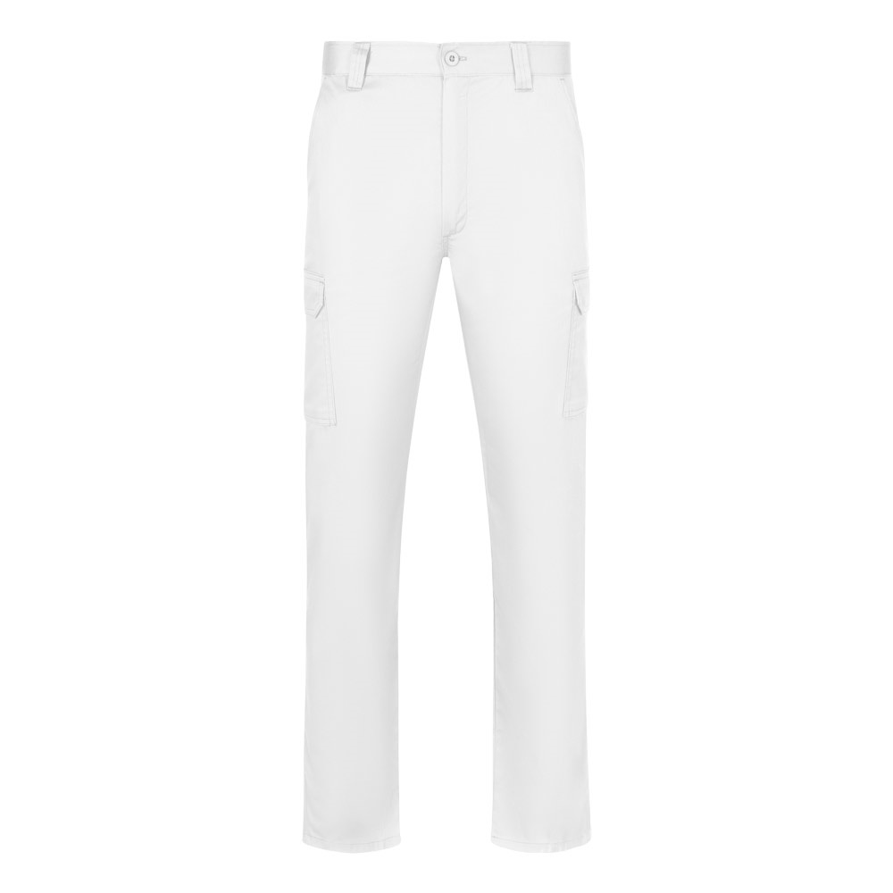 VL HERMES. Multi-pocket twill broek (190 g/m²) - wit