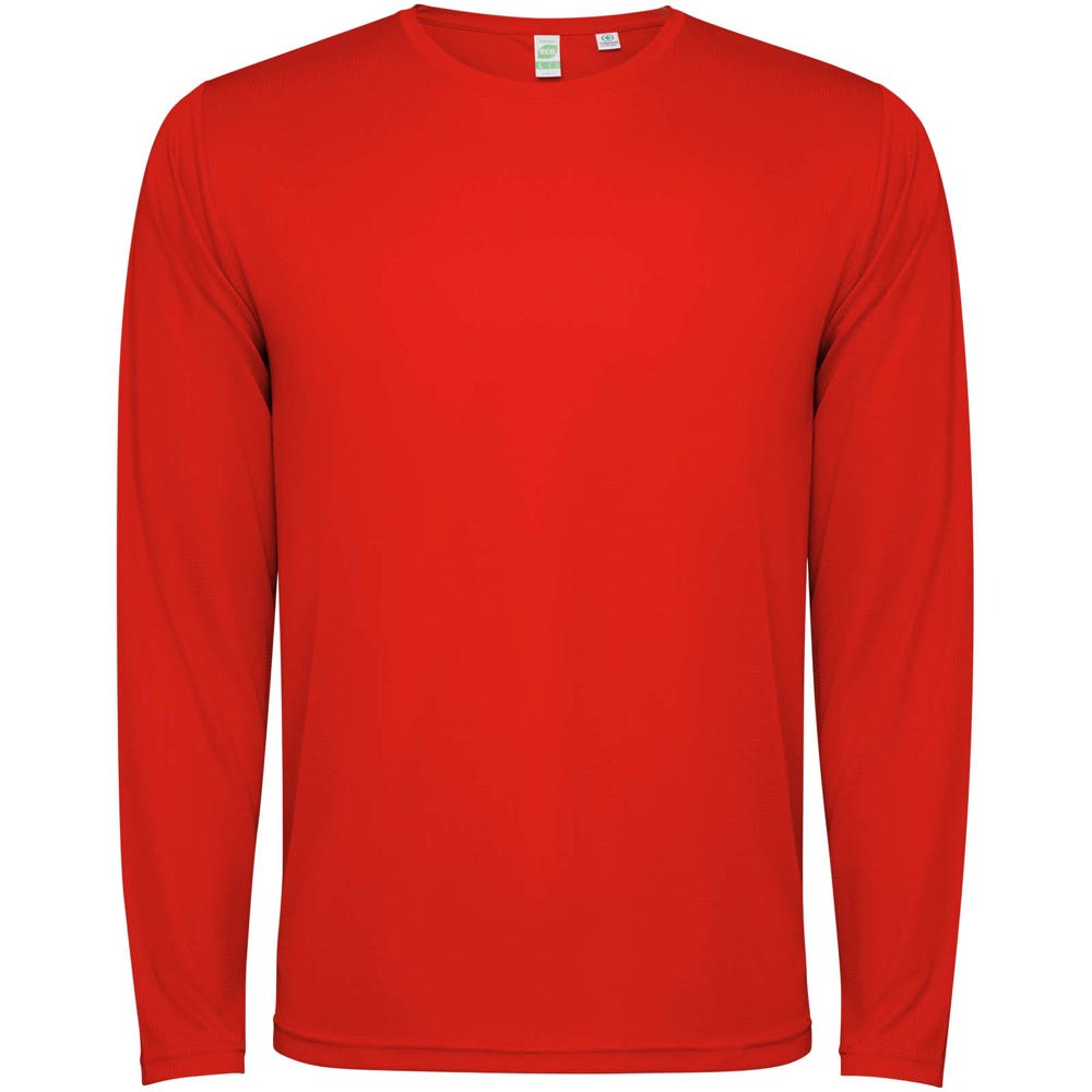 Estoril T-shirt met lange mouwen voor kinderen - voor bedrijven en relatiegeschenken - rood