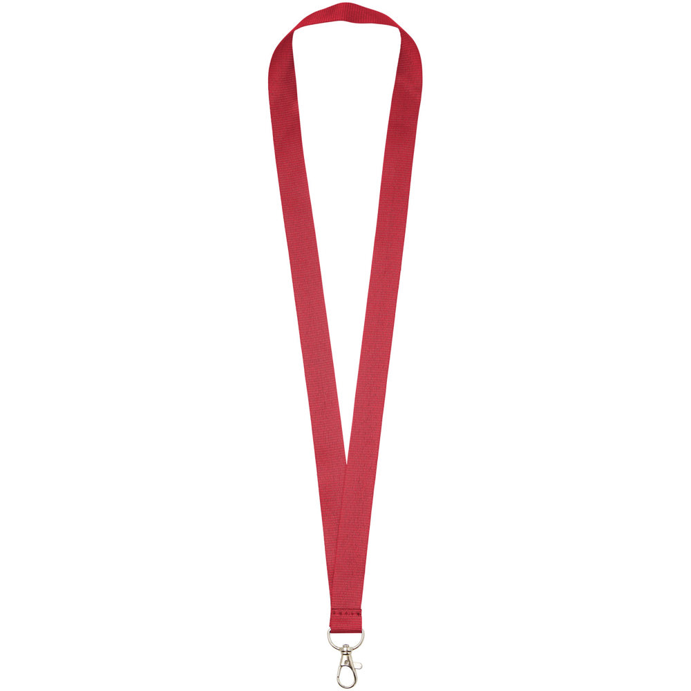 Impey lanyard met haak - bedrukt of onbedrukt verkrijgbaar - Rood