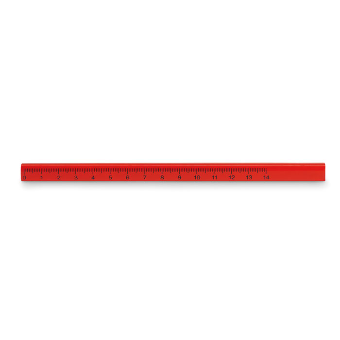 MADEROS - Timmermanspotlood, 14 cm - voor bedrijven en relatiegeschenken - Rood