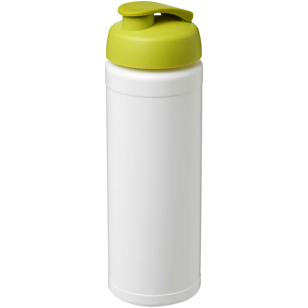 Baseline® Plus 750 ml sportfles met flipcapdeksel - kopen of bedrukken - Wit, Lime