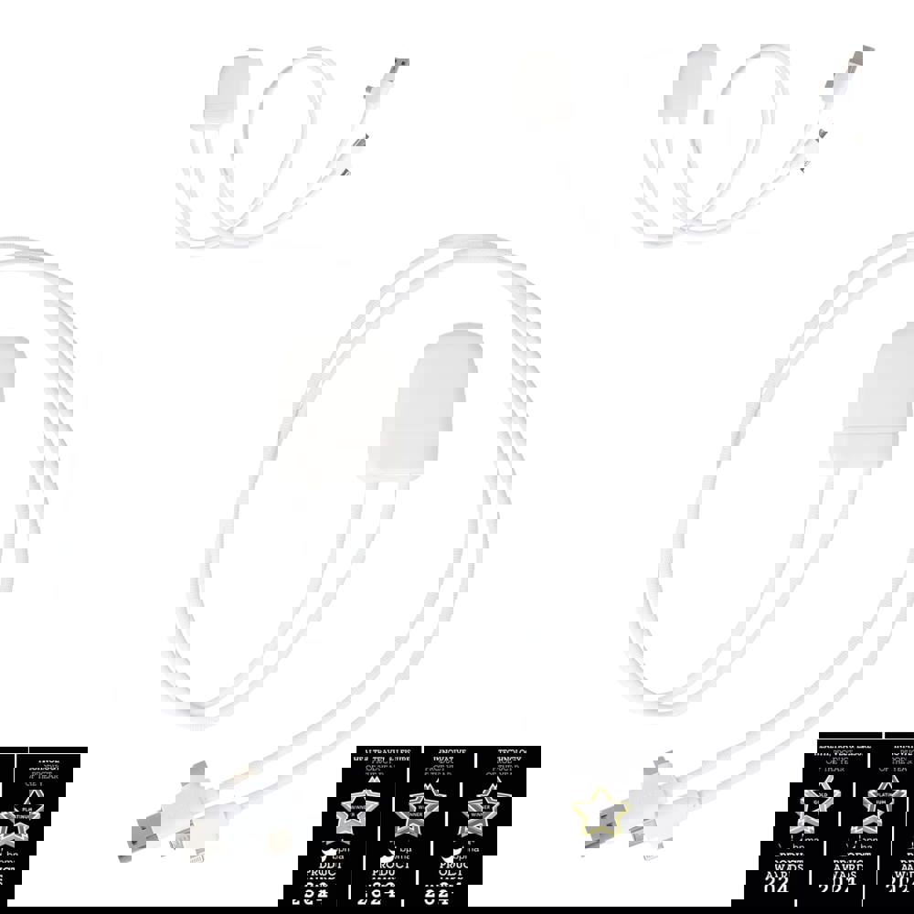 4034 - Xoopar Ice-Tag kabel voorzien van Find My tracker - voor bedrijven en relatiegeschenken - Wit