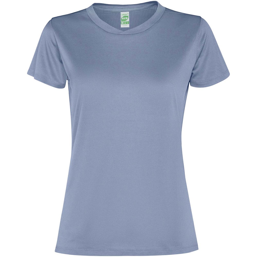 Slam sport t-shirt voor dames met korte mouwen - bedrukt of onbedrukt verkrijgbaar - Zenblauw