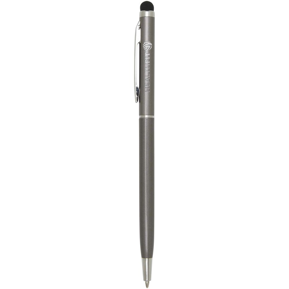 Ore aluminium balpen met stylus (blauwe inkt)