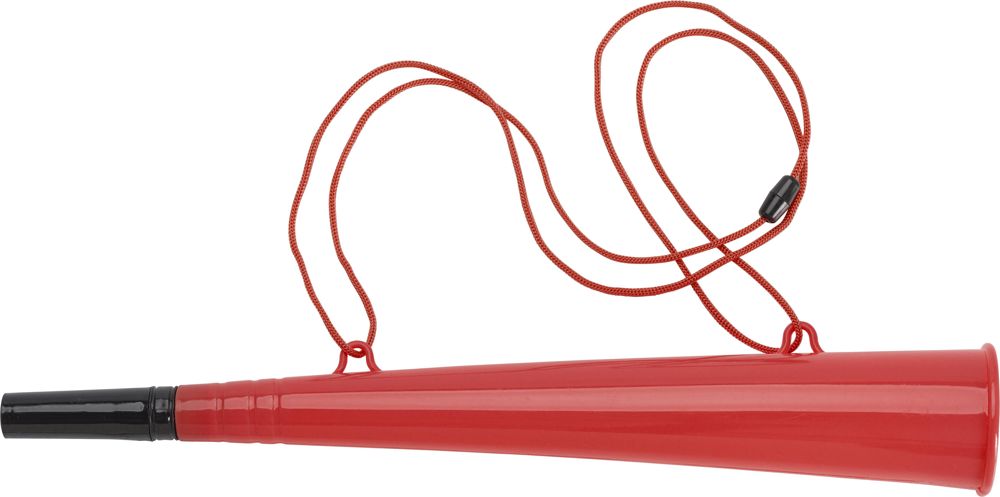 PP stadion toeter Bruce - voor bedrijven en relatiegeschenken - rood