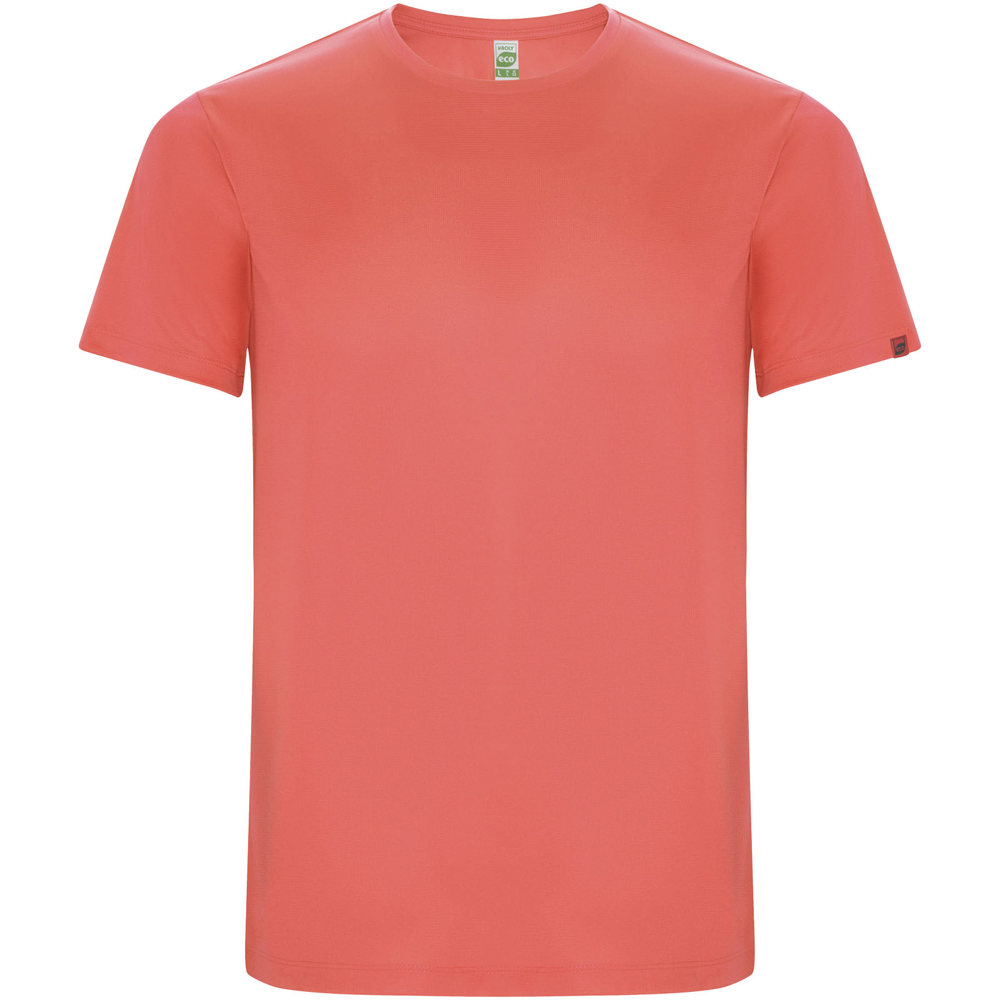 Imola sportshirt met korte mouwen voor kinderen - voor bedrijven en relatiegeschenken - Fluorkoraal