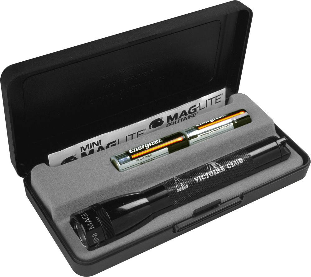 Aluminium Maglite mini AA zaklamp Monique - met logo of onbedrukt bestellen