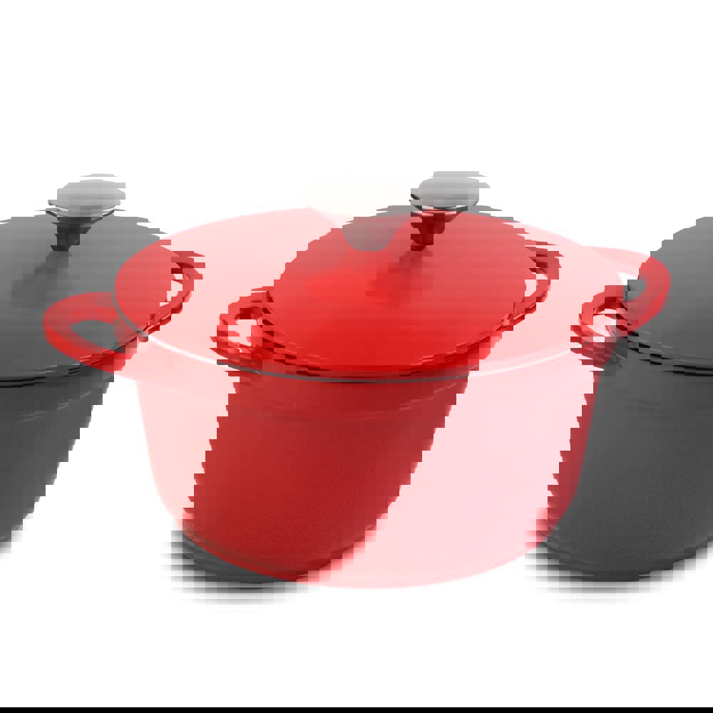 Orrefors Jernverk Aluminium pan 2.5L - bedrukt of onbedrukt verkrijgbaar - Rood