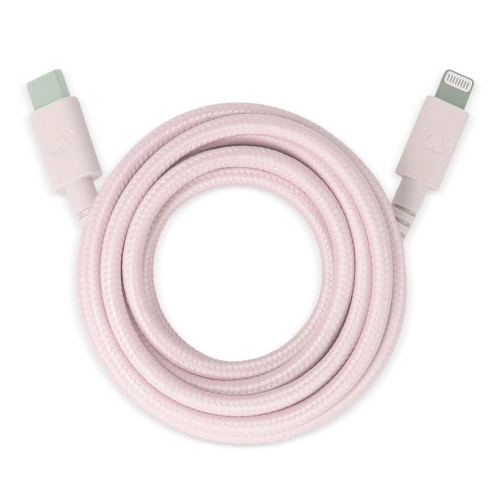 2ULC200 | Fresh 'n Rebel USB-C to Apple Lightning kable 2.0m - met logo of onbedrukt bestellen - Pastel rose
