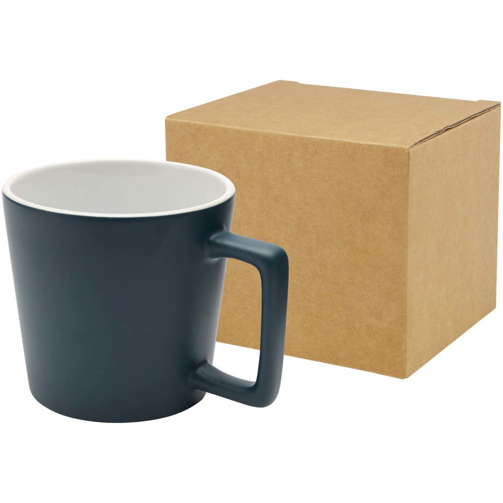 Cali keramische mok van 370 ml met matte afwerking - kopen of bedrukken - Diepzeegroen