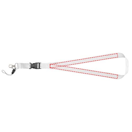 Sagan lanyard met afneembare gesp en telefoonhouder