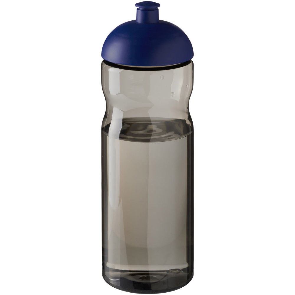 H2O Active® Eco Base 650 ml sportfles met koepeldeksel - met logo of onbedrukt bestellen - Houtskool, Koningsblauw
