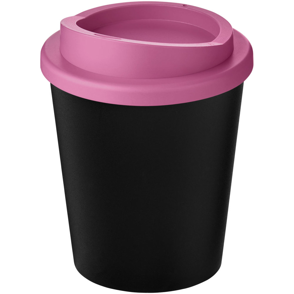 Americano® Espresso Eco 250 ml gerecyclede beker - met logo of onbedrukt bestellen - Zwart, Magenta