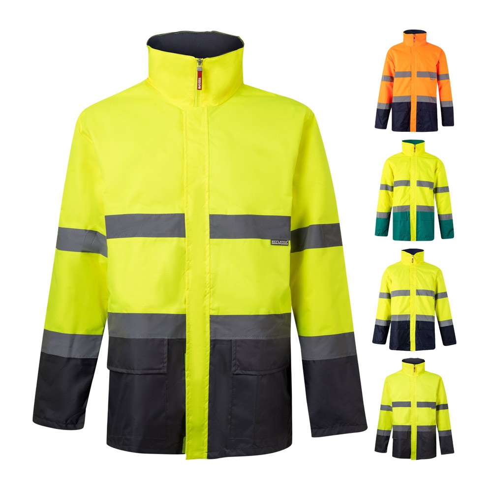 VL THEMIS LARGE. Tweekleurige parka (190g/m²) van polyester (100%) met PU-coating - voor bedrijven en