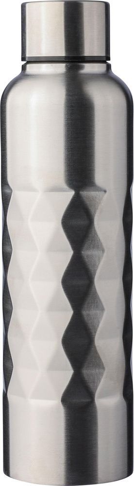 Gerecycled roestvrijstalen enkelwandige drinkfles (800 ml) Talin - bedrukt of onbedrukt verkrijgbaar - Zilver