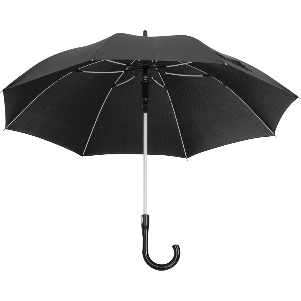 Paraplu met baleinen van fiberglass - Zwart