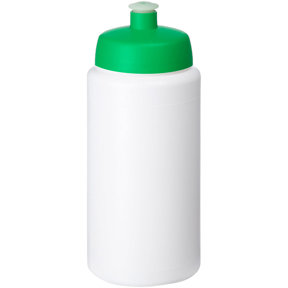 Baseline® Plus grip 500 ml sportfles met sportdeksel - kopen of bedrukken - Wit, Groen