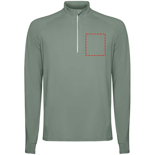 Estambul herensweater met lange mouwen en halve rits