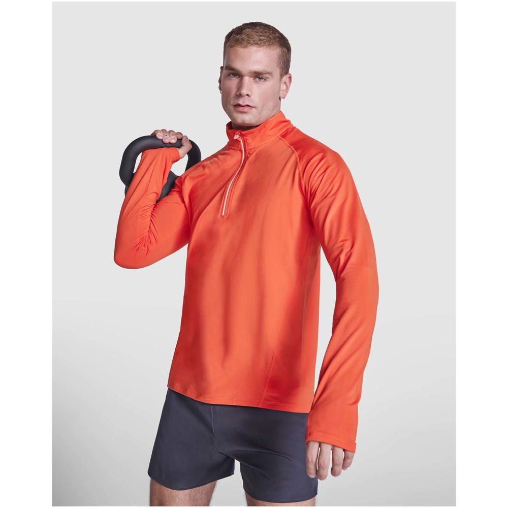 Estambul herensweater met lange mouwen en halve rits