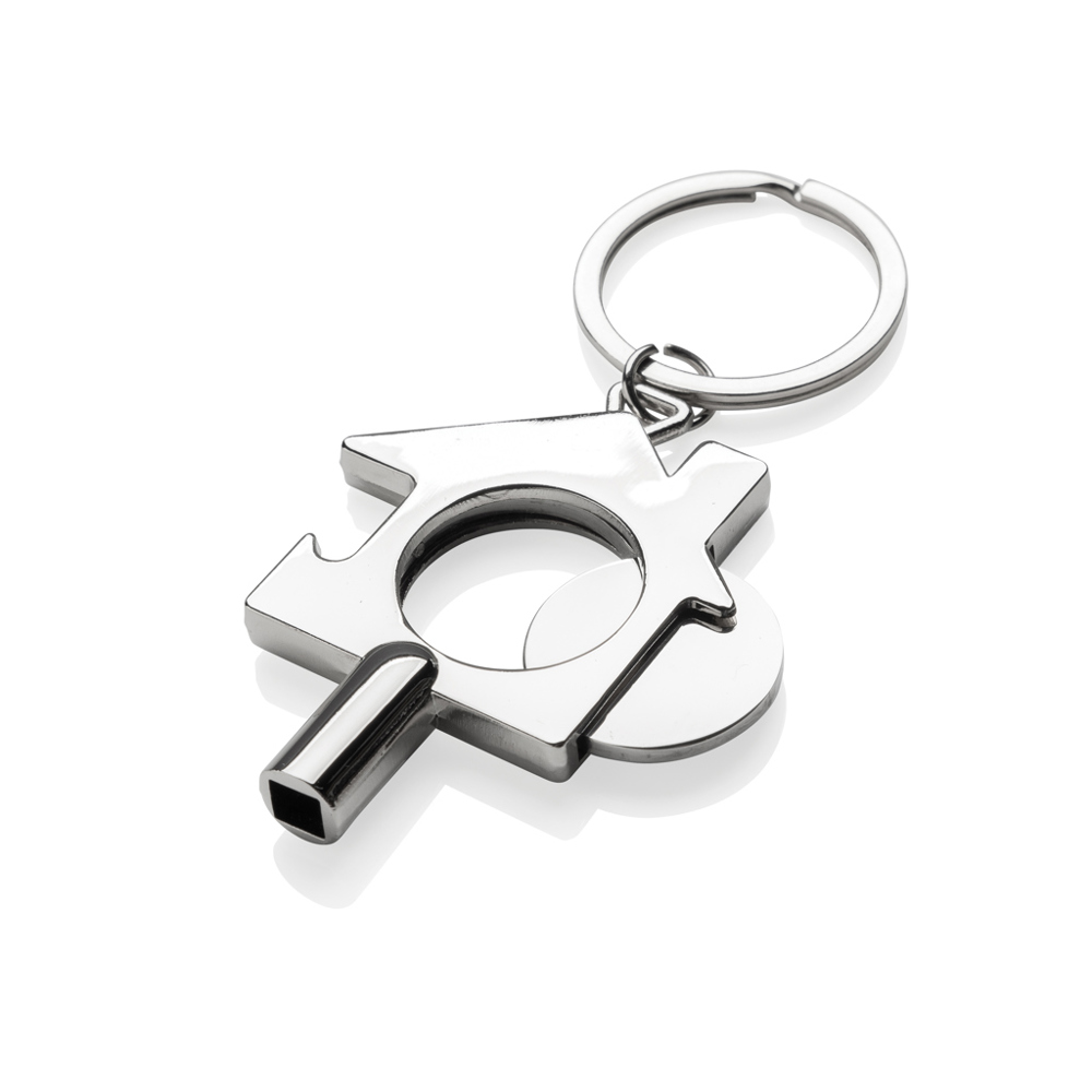 RCS gerecycled zinc alloy 3 in 1 sleutelhanger - voor bedrijven en relatiegeschenken