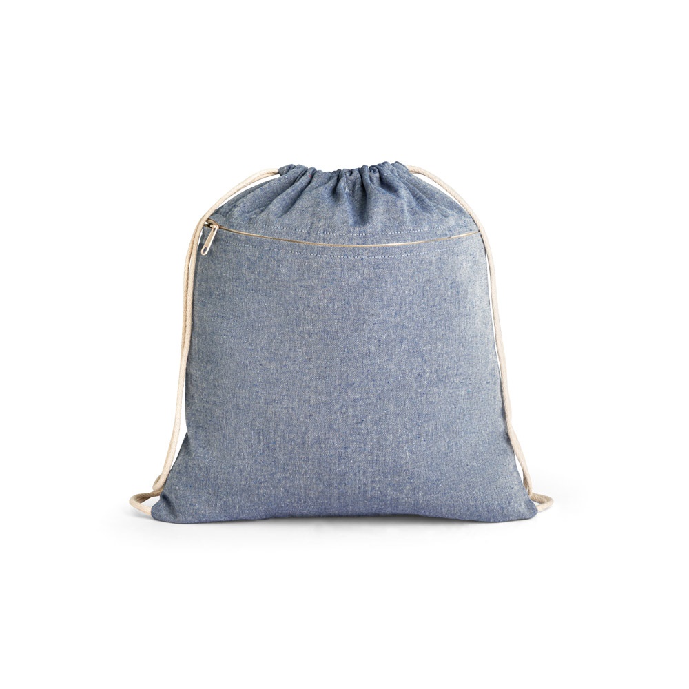 CHANCERY. Tasje van gerecycleerd katoen (70%), polyester (30% rPET) (140 g/m²) - bedrukt of onbedrukt - Blauw