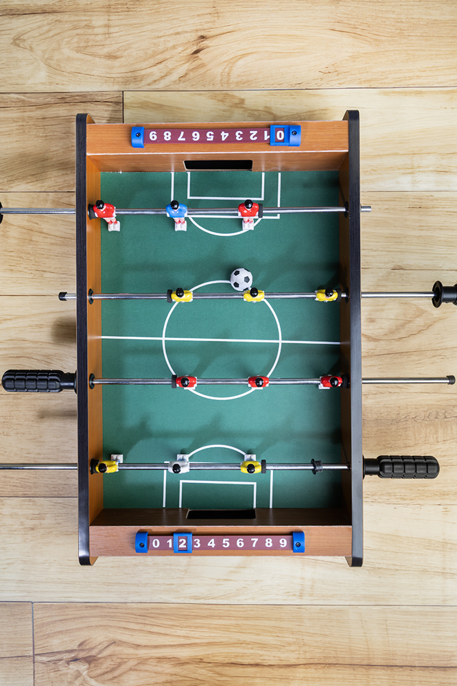 DeskChamp - mini tafelvoetbal - met logo of onbedrukt bestellen