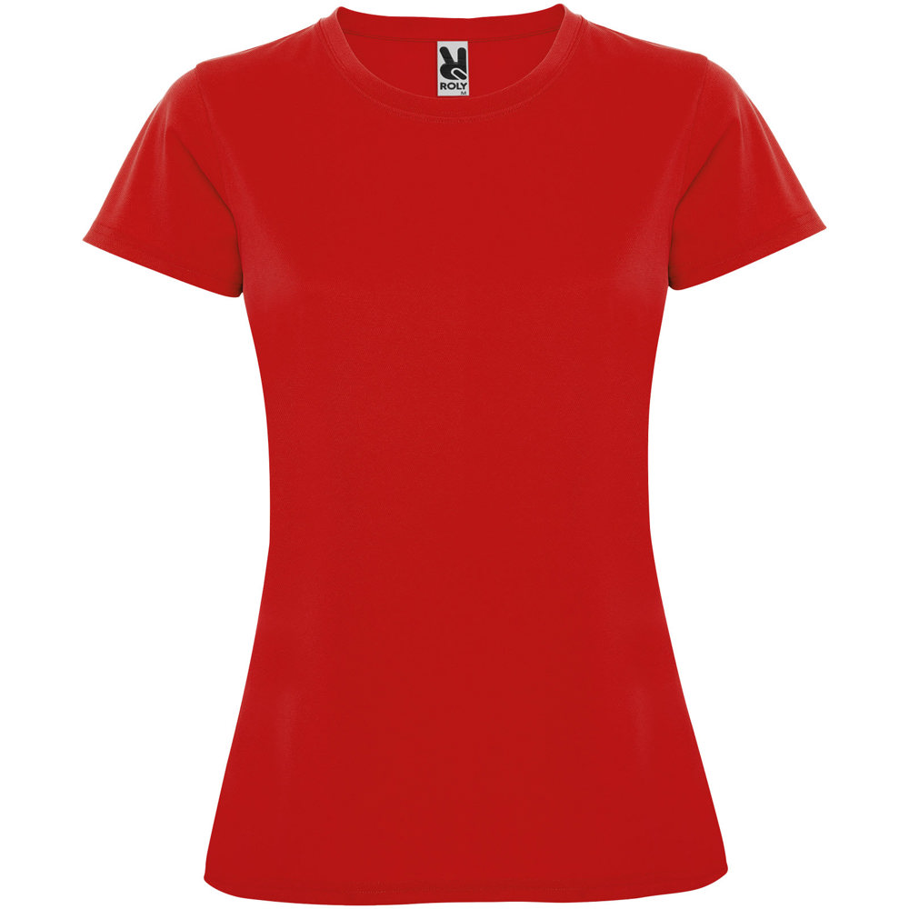Montecarlo sportshirt met korte mouwen voor dames - bedrukt of onbedrukt verkrijgbaar - Rood