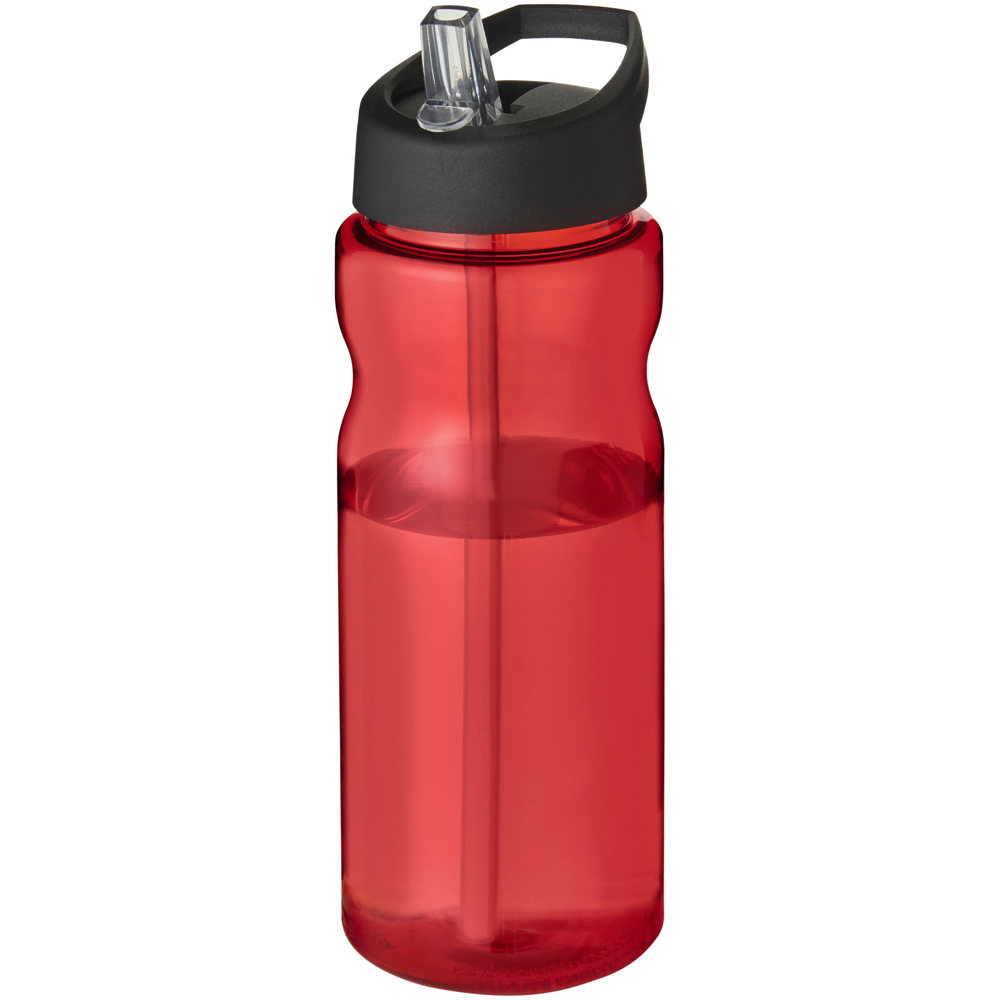 H2O Active® Base 650 ml bidon met fliptuitdeksel - met logo of onbedrukt bestellen - Rood, Zwart
