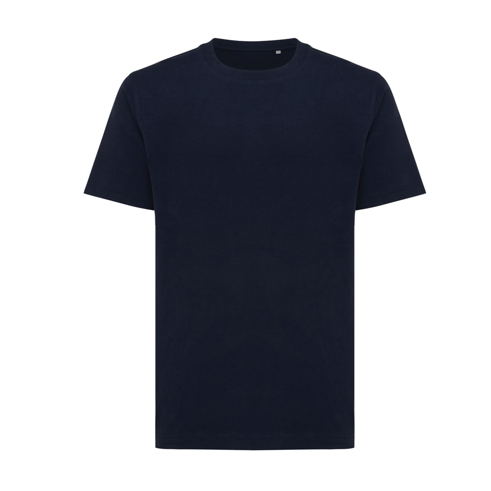 IQONIQ Kakadu relaxed gerecycled katoen t-shirt - met logo of onbedrukt bestellen - donkerblauw (± PMS 19-3923TCX)
