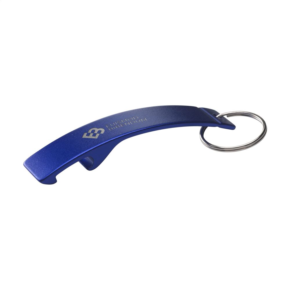 Alu Opener GRS Recycled - met logo of onbedrukt bestellen - Blauw
