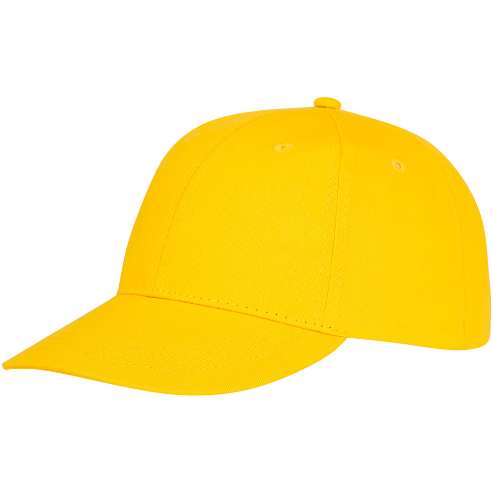 Ares 6 panel cap - bedrukt of onbedrukt verkrijgbaar - geel