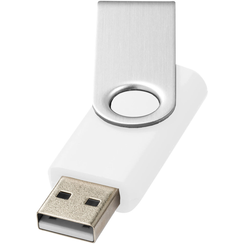Rotate-basic USB 2GB - kopen of bedrukken - Wit, Zilver