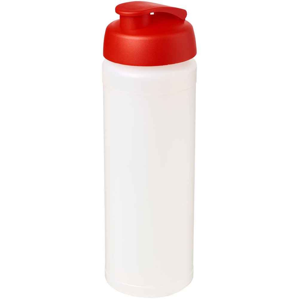 Baseline® Plus grip 750 ml sportfles met flipcapdeksel - kopen of bedrukken - Transparent, Rood