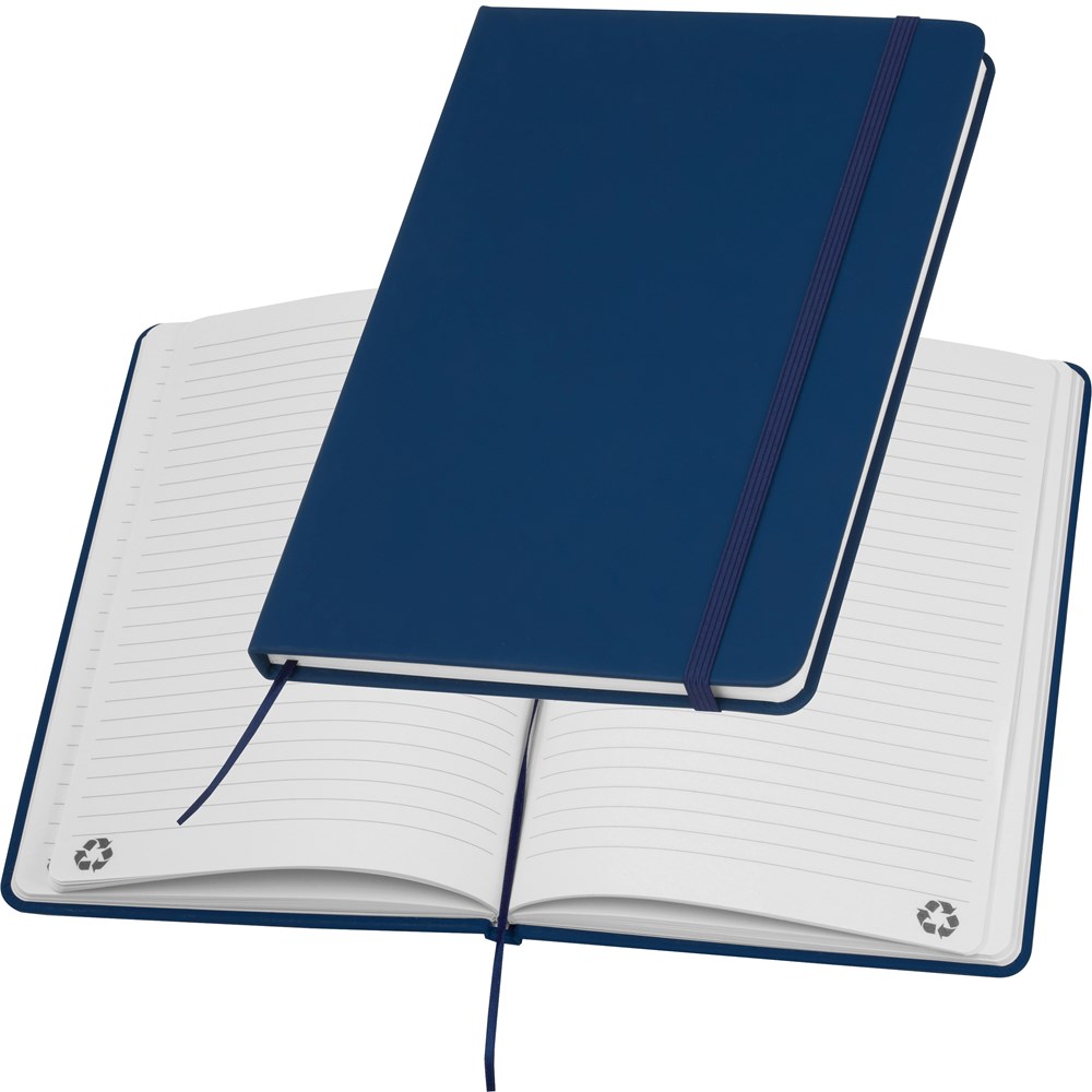 A5 notitieboekje van gerecycled papier - kopen of bedrukken - donkerblauw
