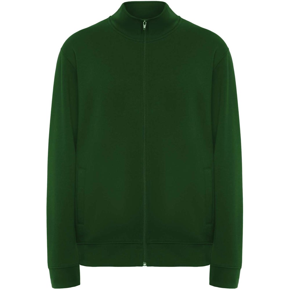 Ulan unisex sweater met volledige rits - voor bedrijven en relatiegeschenken - Flessengroen