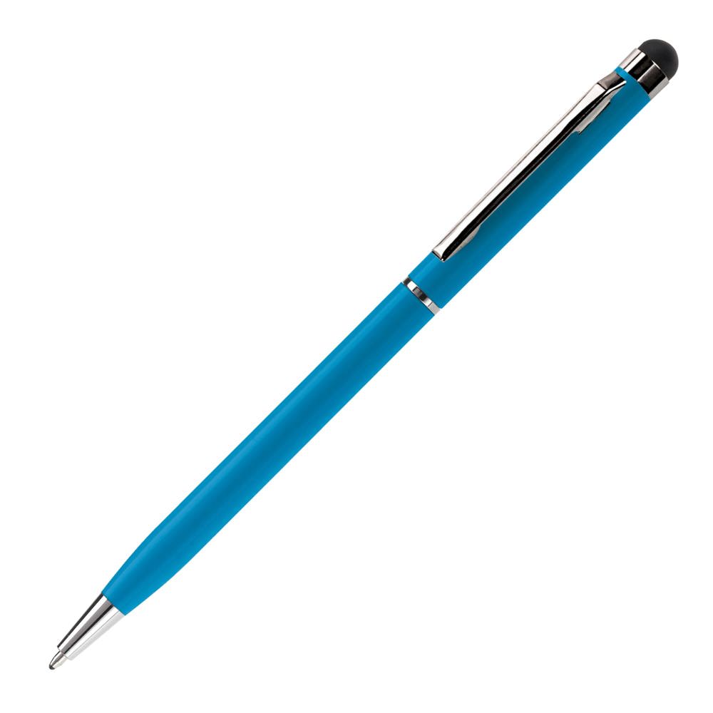 Balpen stylus metaal - bedrukt of onbedrukt verkrijgbaar - Blauw