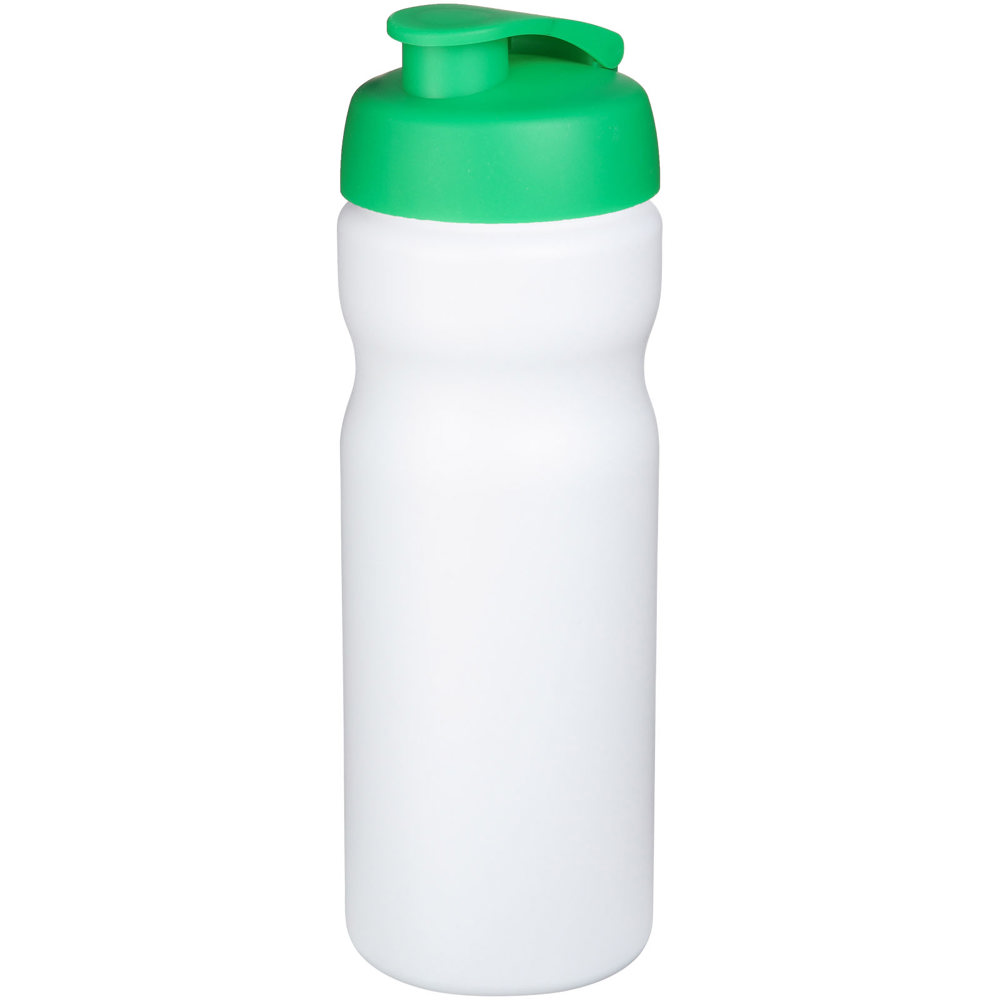 Baseline® Plus 650 ml sportfles met kanteldeksel - met logo of onbedrukt bestellen - Wit, Groen