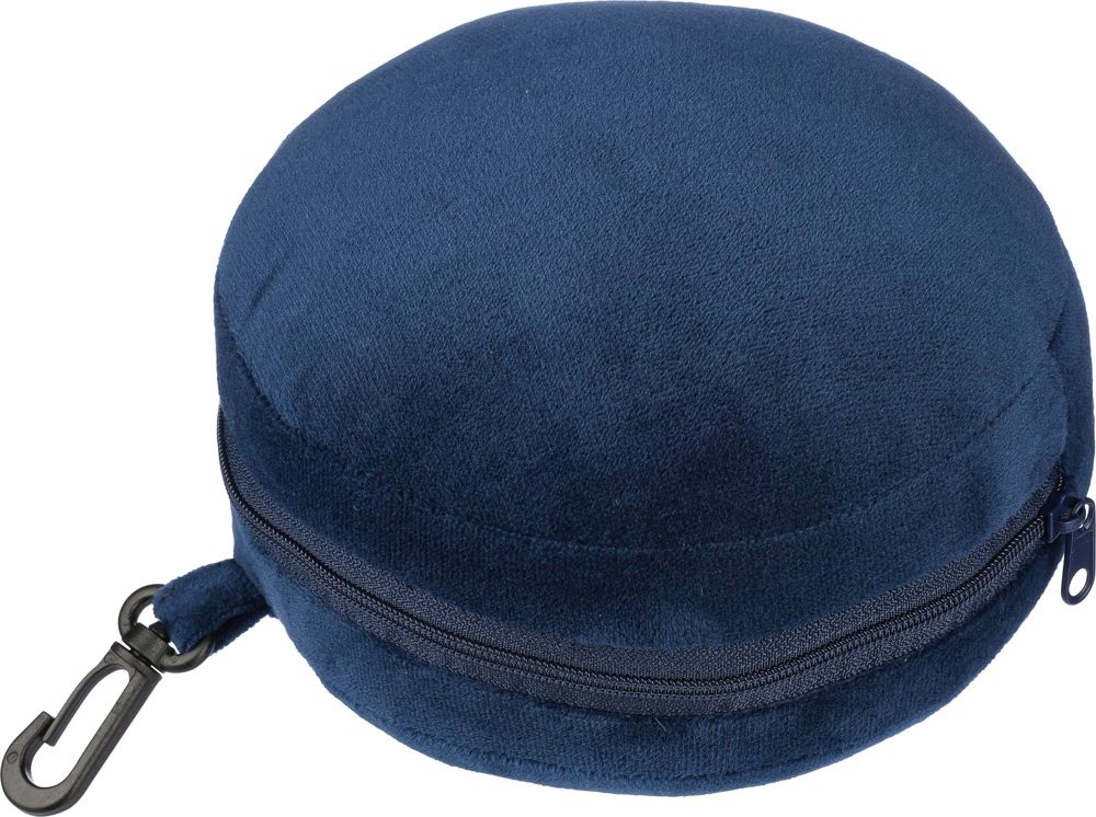 Polyester reiskussen Leontine - voor bedrijven en relatiegeschenken - Blauw