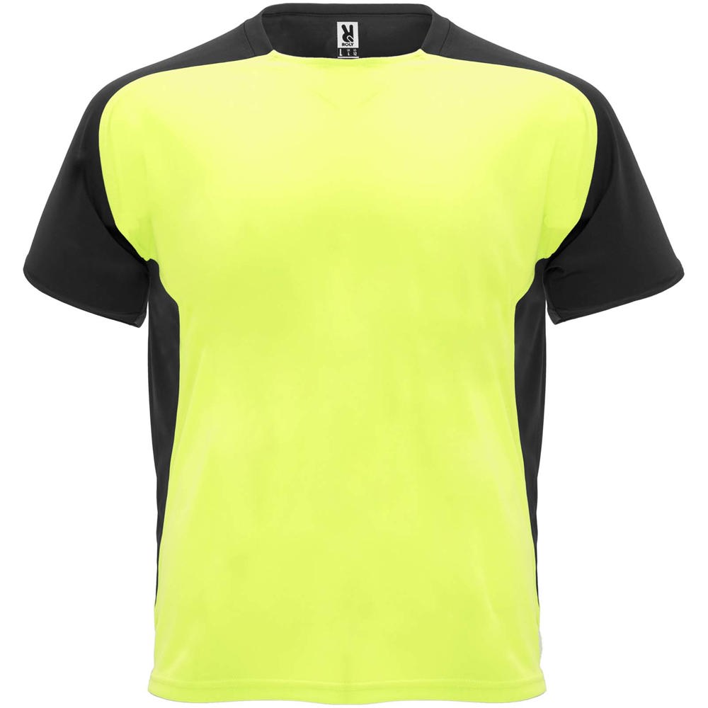 Bugatti sportshirt met korte mouwen voor kinderen - met logo of onbedrukt bestellen - Fluorgeel, Zwart