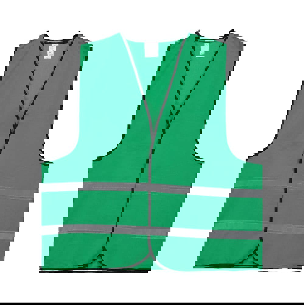 Promovest reflecterend - met logo of onbedrukt bestellen - Flessengroen (PMS 348C) / Flessengroen