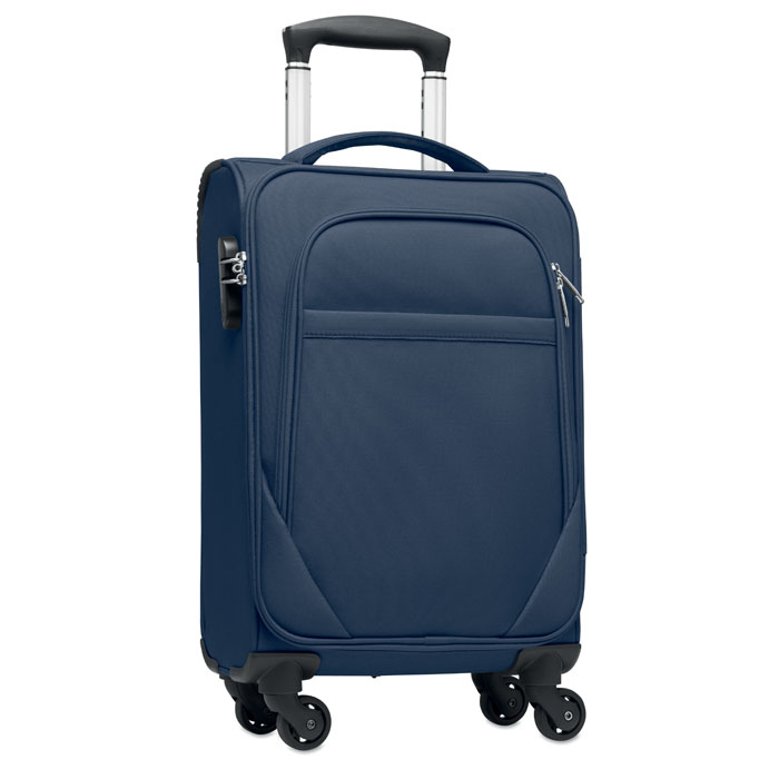 VOYAGE - 600D RPET Zachte trolley - bedrukt of onbedrukt verkrijgbaar - Blauw