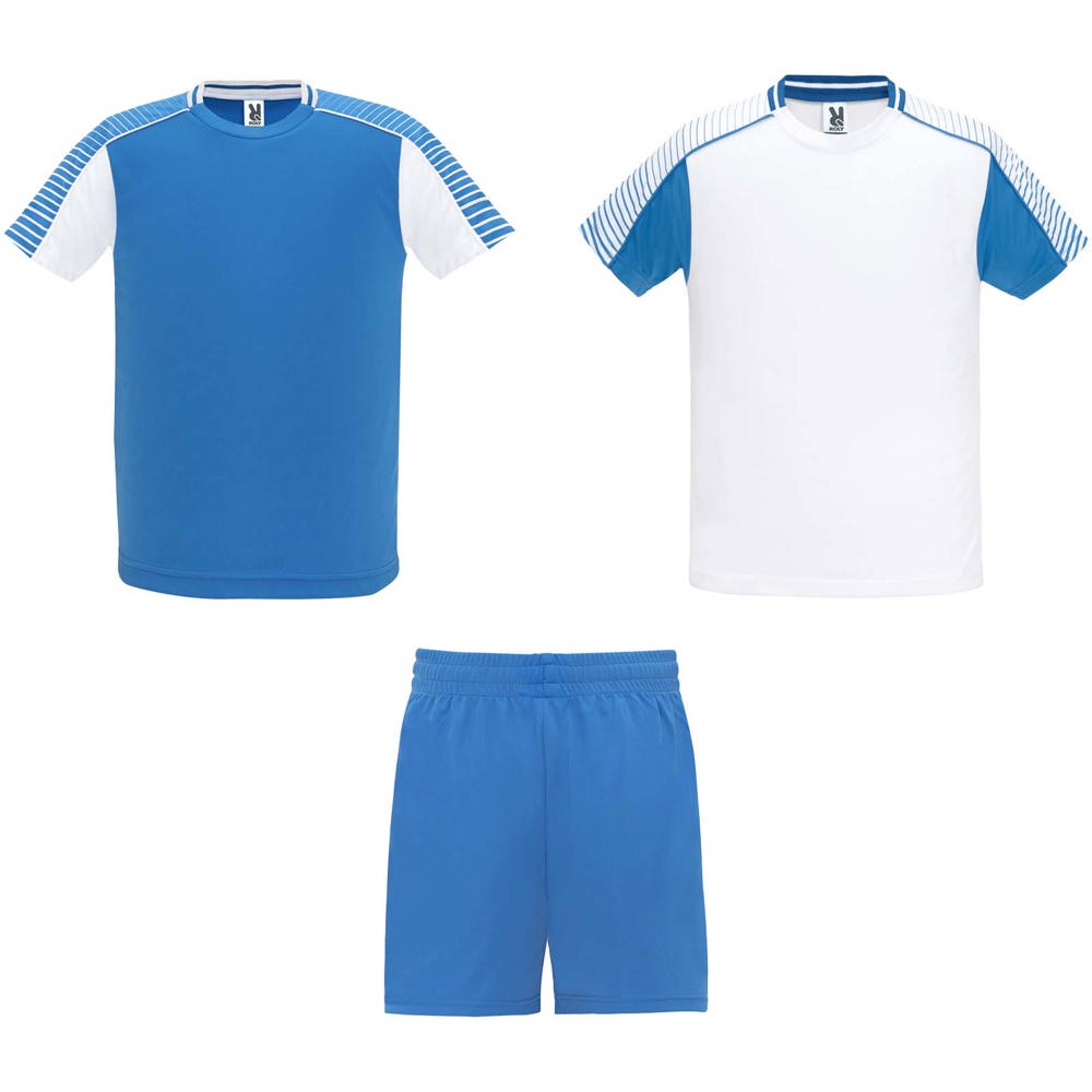 Juve unisex sportset - met logo of onbedrukt bestellen - Wit, Koningsblauw