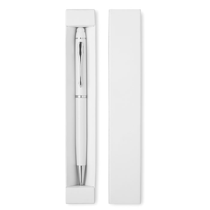 EDUAR - Touchscreen pen - met logo of onbedrukt bestellen - Wit